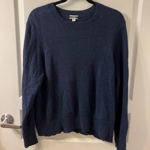J. Crew Cashmere crew-neck (navy)